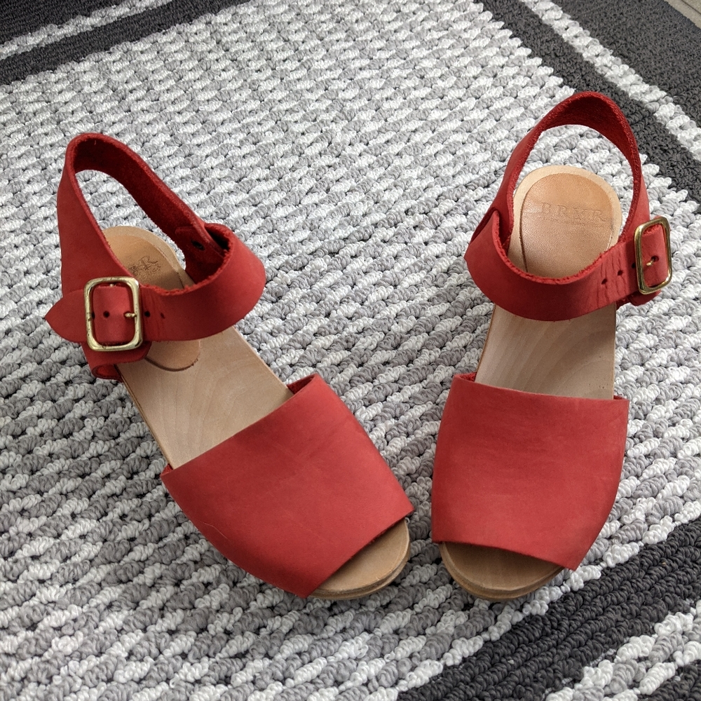 Bryr clogs tomato mid-heel - Picture 8 of 11